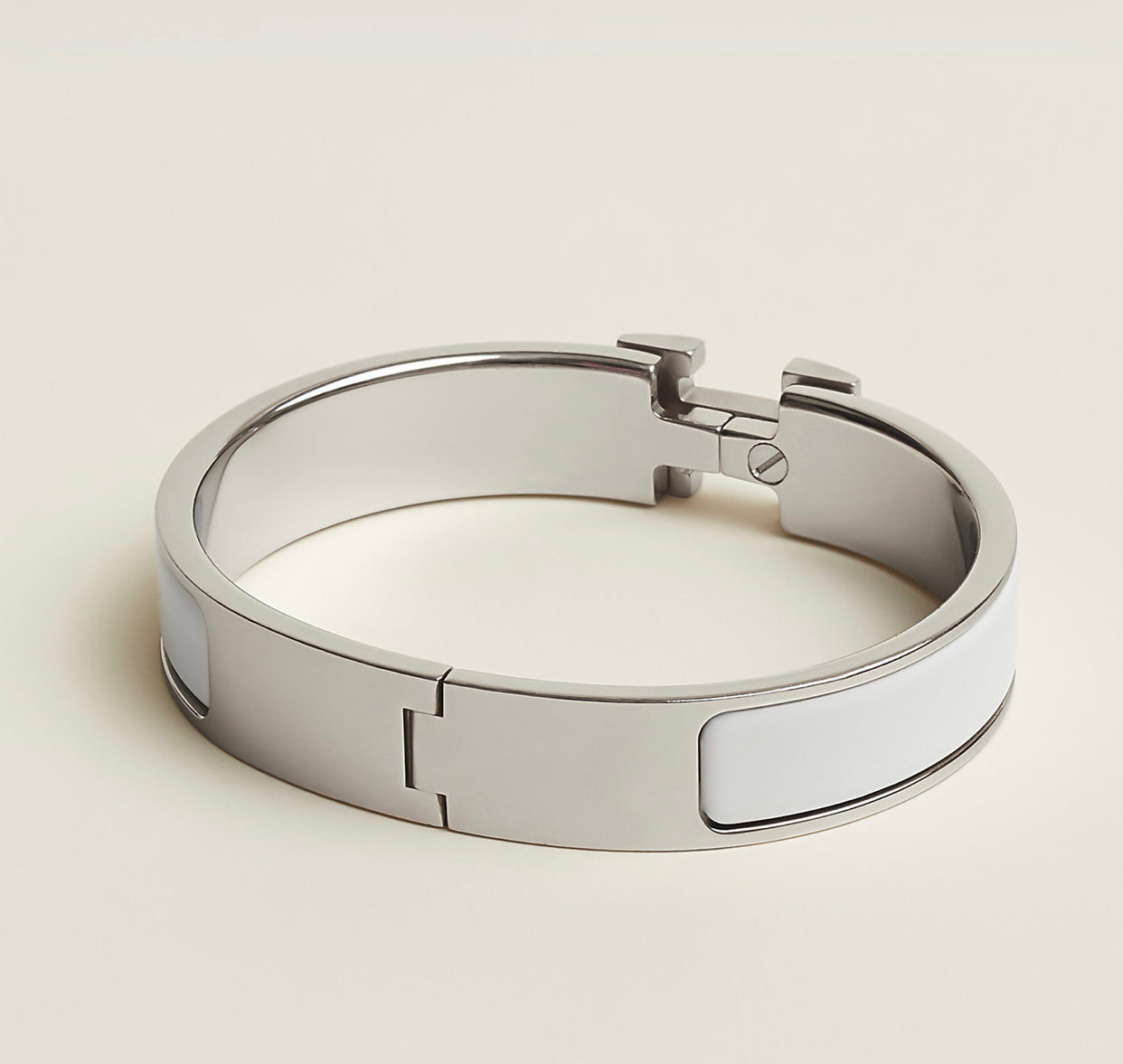 White and Silver H Inspired Bracelet