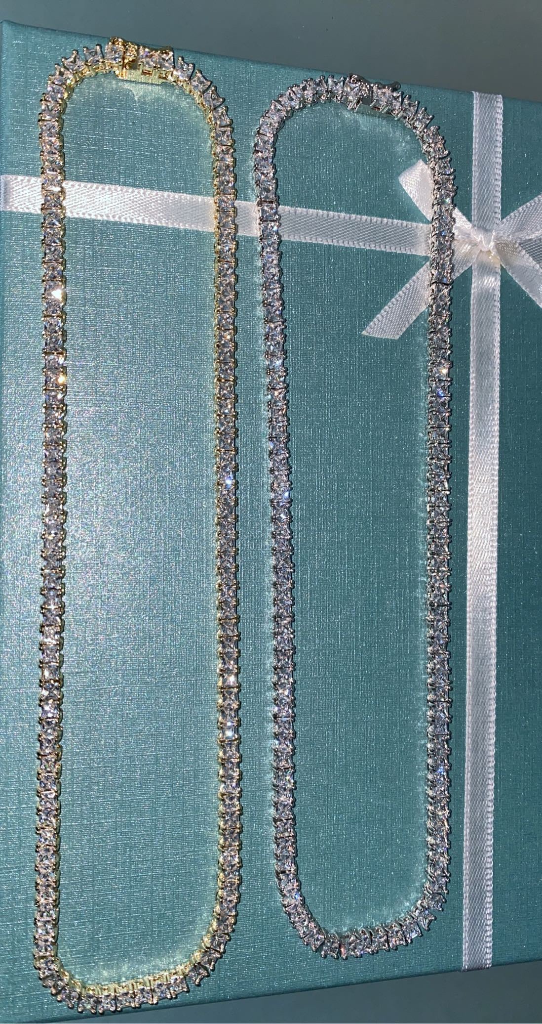 Silver Box Baguette Chocker