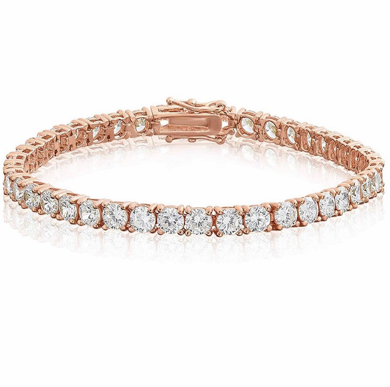 RoseGold Icy Tennis Bracelet
