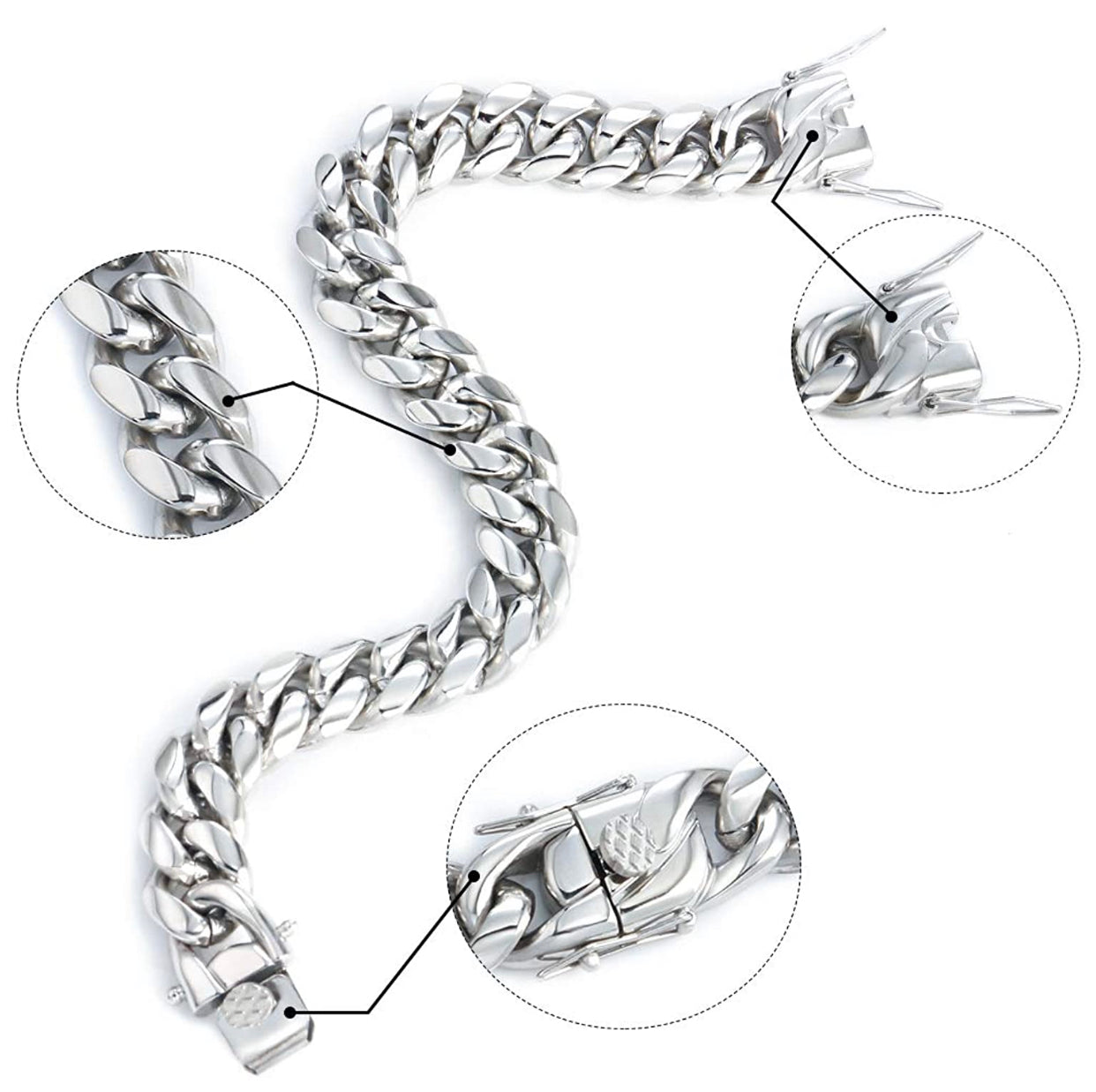 Silver Mini Miami Cuban Anklet