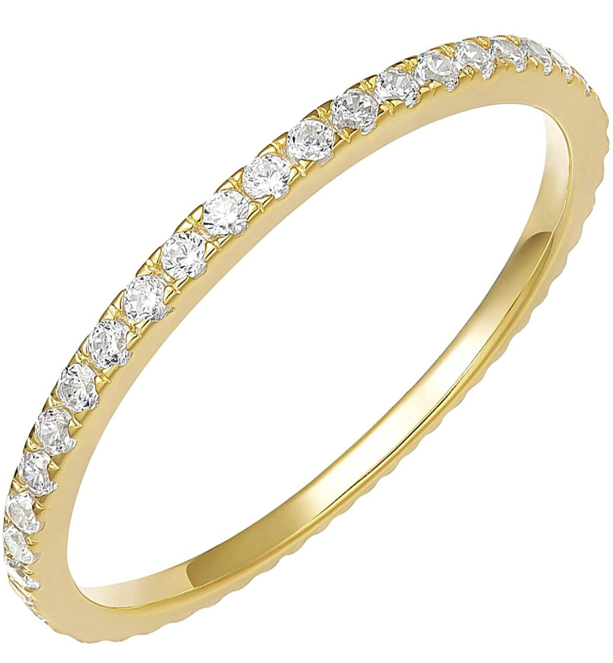 Gold Eternity Micro Ring