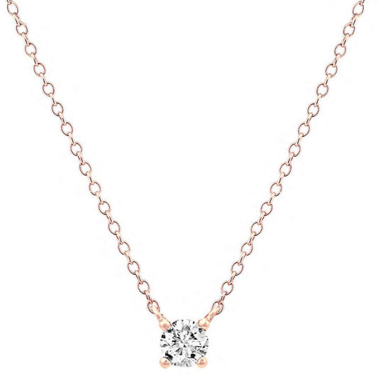 RoseGold Icy Stone Necklace