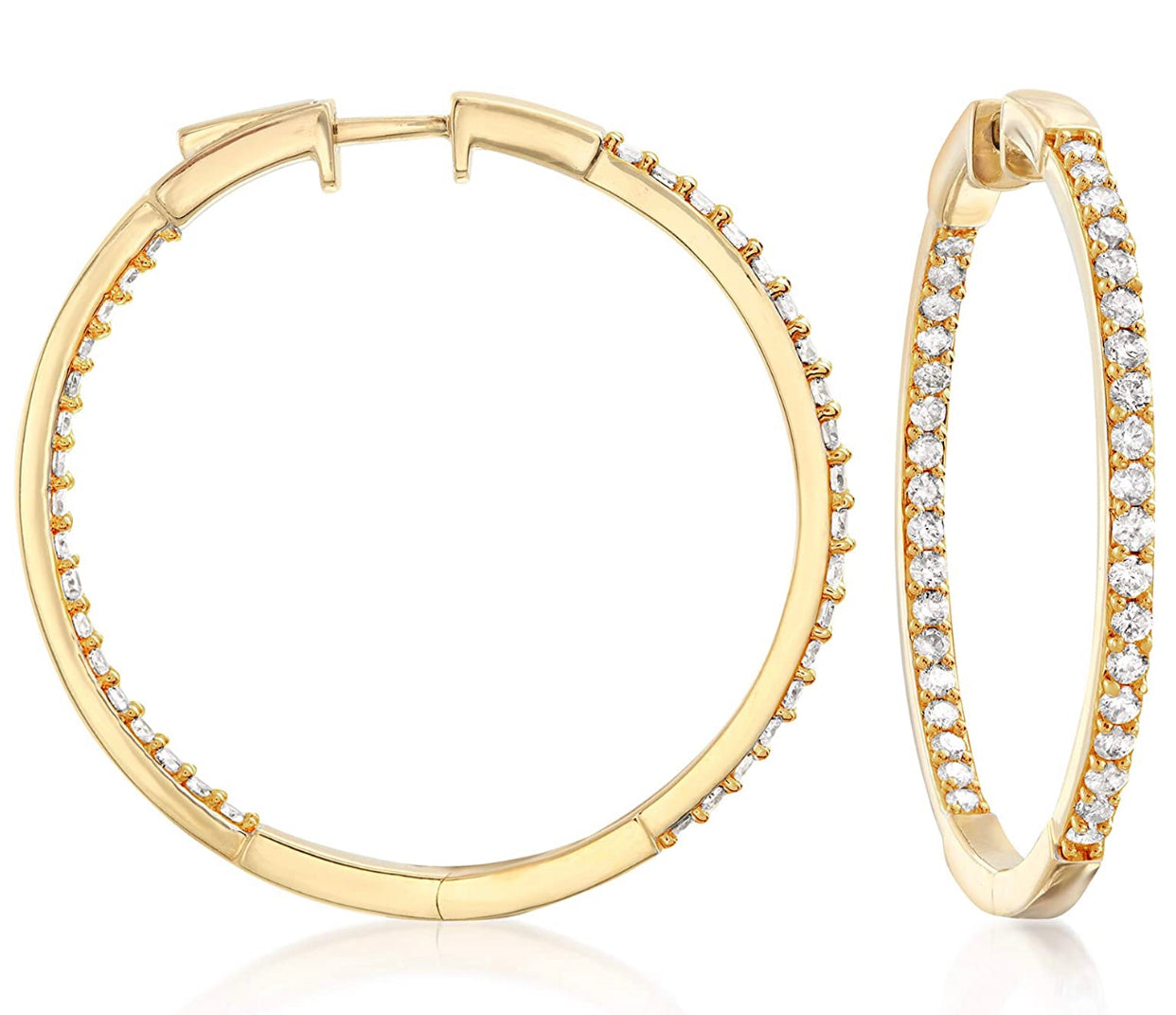 Gold Tennis Hoops