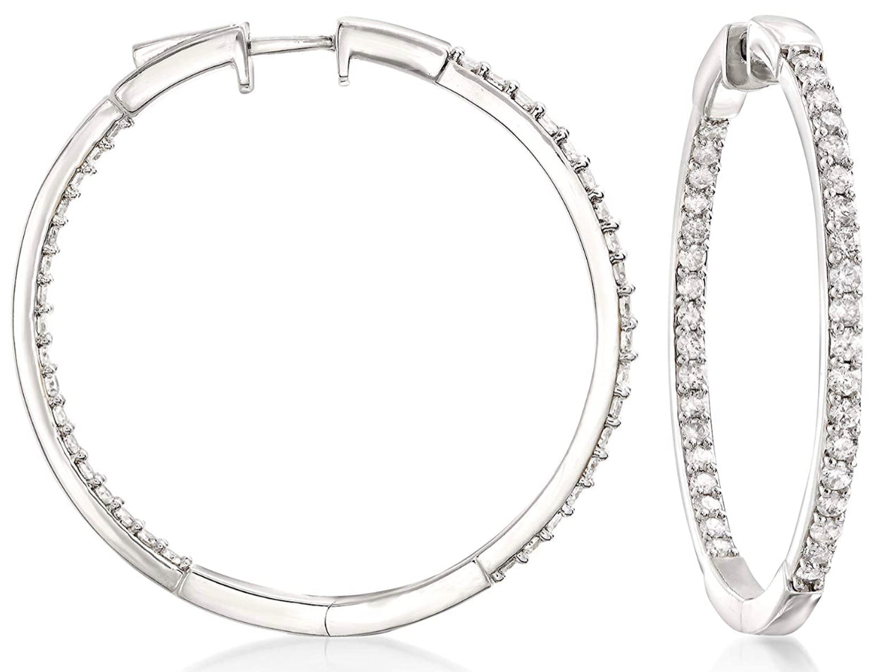 Silver Tennis Hoops